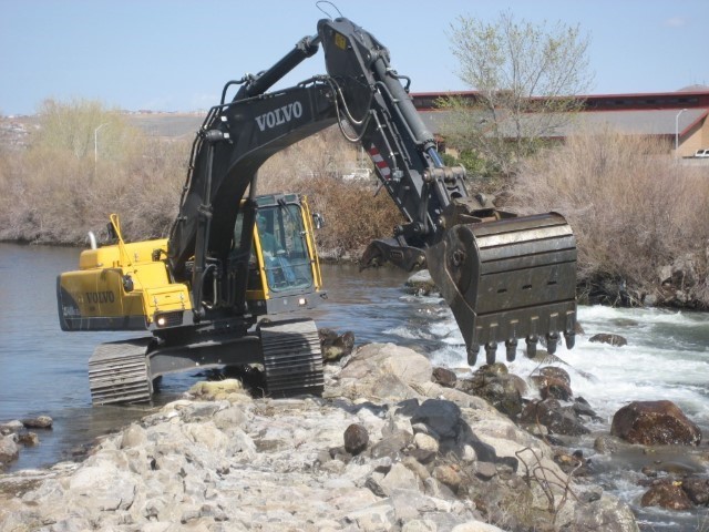 Flood diversion civil construction