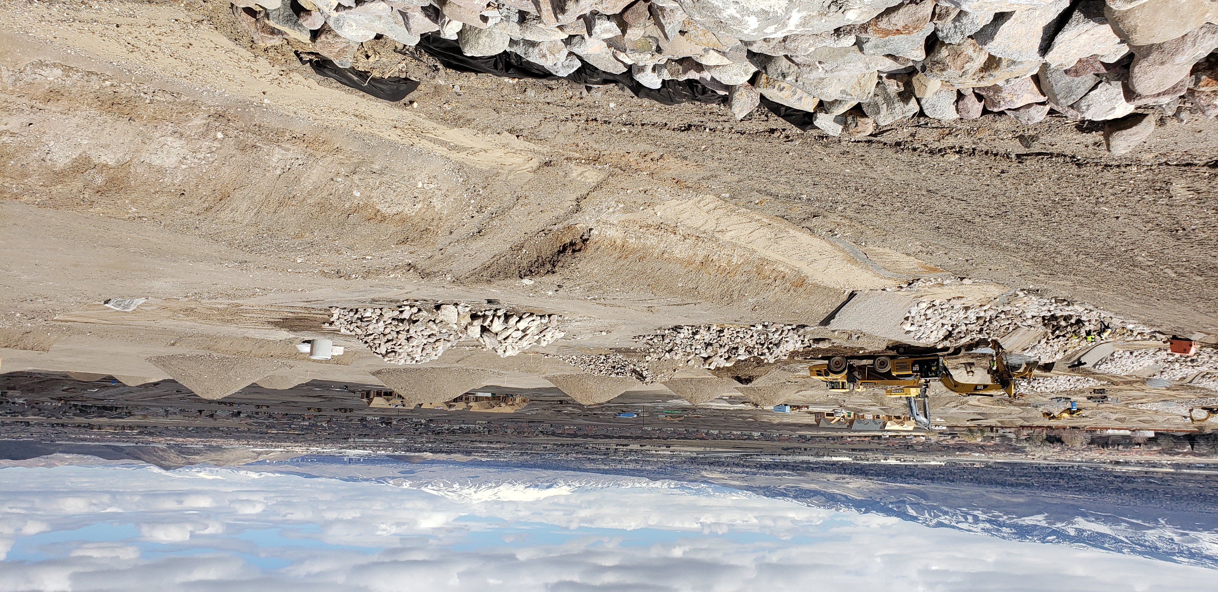Peavine Construction heavy equipment working on a Northern Nevada site