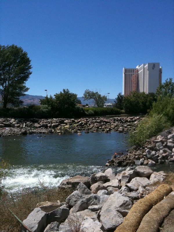 Pioneer Dam removal and Truckee River regrading work